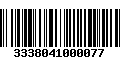 Código de Barras 3338041000077