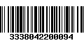 Código de Barras 3338042200094