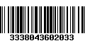 Código de Barras 3338043602033