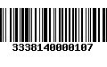 Código de Barras 3338140000107