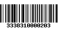 Código de Barras 3338310000203