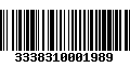 Código de Barras 3338310001989