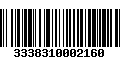 Código de Barras 3338310002160