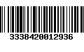 Código de Barras 3338420012936