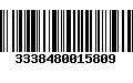 Código de Barras 3338480015809