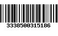 Código de Barras 3338500315186