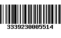 Código de Barras 3339230005514