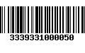 Código de Barras 3339331000050