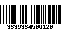 Código de Barras 3339334500120