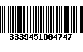 Código de Barras 3339451004747