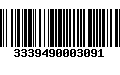 Código de Barras 3339490003091