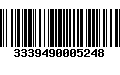 Código de Barras 3339490005248