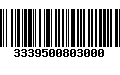 Código de Barras 3339500803000