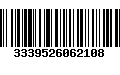 Código de Barras 3339526062108