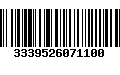 Código de Barras 3339526071100