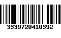 Código de Barras 3339720410392