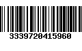 Código de Barras 3339720415960