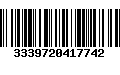 Código de Barras 3339720417742