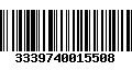 Código de Barras 3339740015508