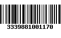 Código de Barras 3339881001170