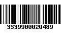 Código de Barras 3339900020489