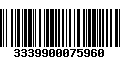 Código de Barras 3339900075960