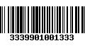 Código de Barras 3339901001333