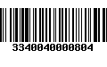 Código de Barras 3340040000804