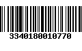 Código de Barras 3340180010770