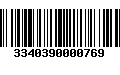 Código de Barras 3340390000769