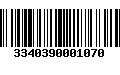 Código de Barras 3340390001070