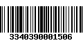 Código de Barras 3340390001506