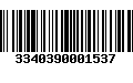 Código de Barras 3340390001537