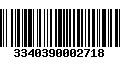 Código de Barras 3340390002718