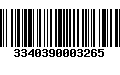 Código de Barras 3340390003265