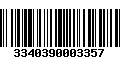 Código de Barras 3340390003357