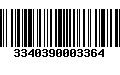 Código de Barras 3340390003364