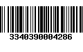 Código de Barras 3340390004286