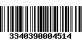 Código de Barras 3340390004514