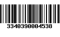 Código de Barras 3340390004538