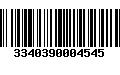 Código de Barras 3340390004545