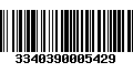 Código de Barras 3340390005429