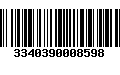 Código de Barras 3340390008598