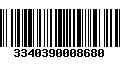 Código de Barras 3340390008680