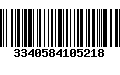 Código de Barras 3340584105218