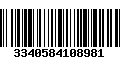 Código de Barras 3340584108981