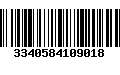 Código de Barras 3340584109018