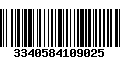 Código de Barras 3340584109025