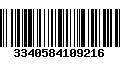 Código de Barras 3340584109216