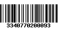 Código de Barras 3340770200093